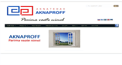 Desktop Screenshot of aknaproff.ee